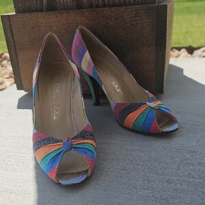 Vintage Stuart Weitzman Martinique Rainbow Pumps